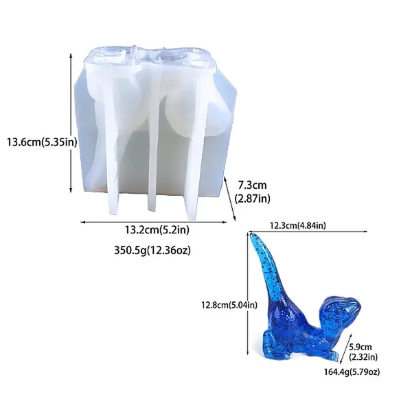 DIY Silicone Dragon Shape Holder Molds