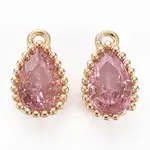 Brass Inlaid Cubic Zirconia Charms