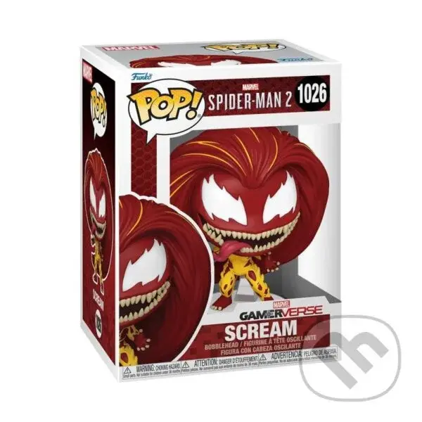 Funko POP Games: Spider-Man 2 - Scream #1026,Funko POP Games: Spider-Man 2 - Scream #1026