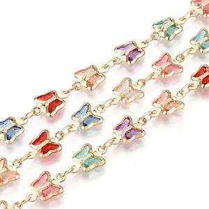 Handmade Brass Butterfly Link Chains