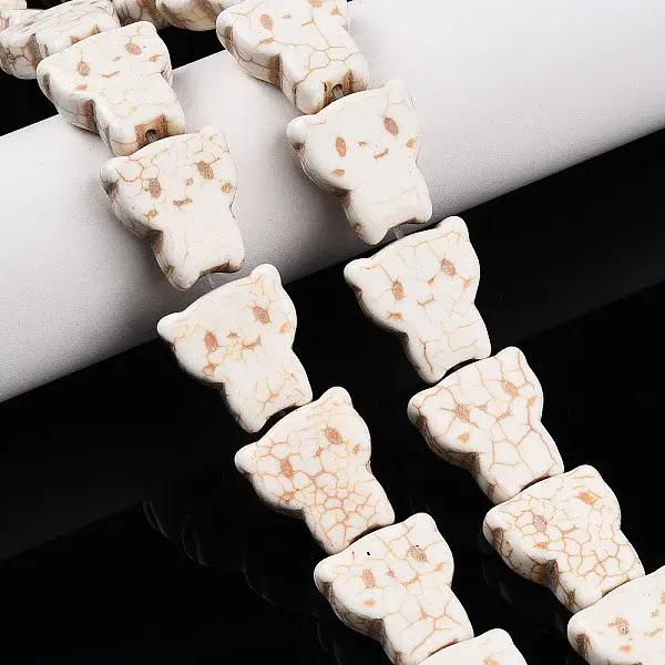 Dyed Synthetic Howlite Beads Strands