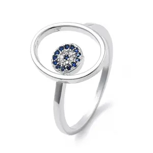 Brass Micro Pave Cubic Zirconia Rings