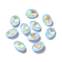 Mocha Fluorescent Style Glass Rhinestone Cabochons