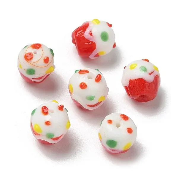 Handmade Lampwork Bumpy Beads