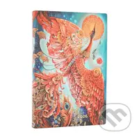 Paperblanks - týždenný diár Firebird 2026 (mini, flexi, horizontálny, elastické zatváranie)