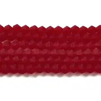 Imitate Austrian Crystal Frosted Glass Beads Strands