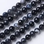Natural Black Agate Beads Strands