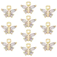 Brass Cubic Zirconia Charms