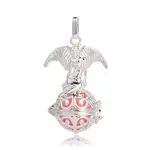 Silver Color Plated Brass Hollow Round Cage Pendants