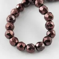 Non-magnetic Synthetic Hematite Beads Strands