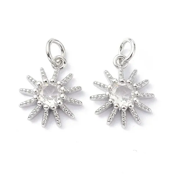 Brass Cubic Zirconia Charms