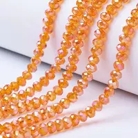 Electroplate Glass Beads Strands