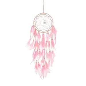 Woven Web/Net with Feather Hanging Ornaments