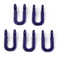 Rack Plating Spray Painted Alloy 2-Loop Link Pendants