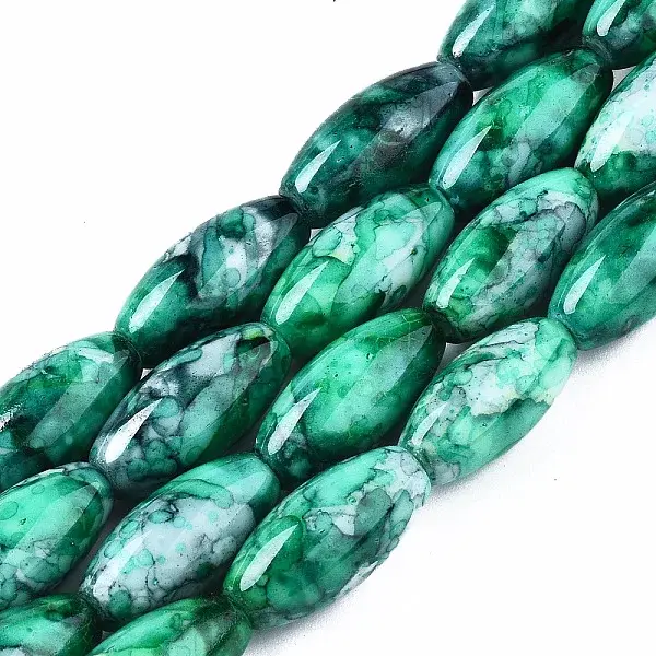 Baking Paint Glass Beads Strands