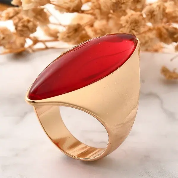 Resin Horse Eye Finger Rings