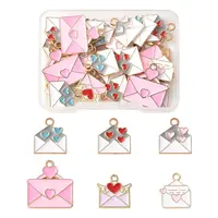 35Pcs Alloy Enamel Pendants