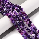 Natural Striped Agate/Banded Agate Beads Strands