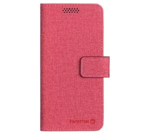 SWISSTEN LIBRO UNI flipové pouzdro L červené (148x71 mm)