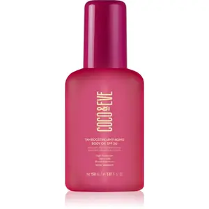 Coco & Eve Sunny Honey Tan Boosting Anti-Aging Body Oil SPF 50 ochranný olej urychlující opalování proti stárnutí pokožky SPF 50 150 ml