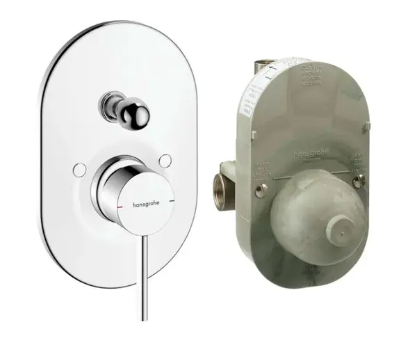 Hansgrohe Zesis S - Baterie pod omítku, pro 2 spotřebiče, s tělesem, chrom 74418000