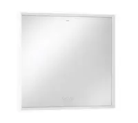 Hansgrohe Xarita E - Zrcadlo s LED osvětlením a vyhříváním, 80x70 cm, dotykový senzor, matná bílá 54987700