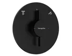 Hansgrohe DuoTurn S - Baterie pod omítku, pro 2 spotřebiče, matná černá 75418670