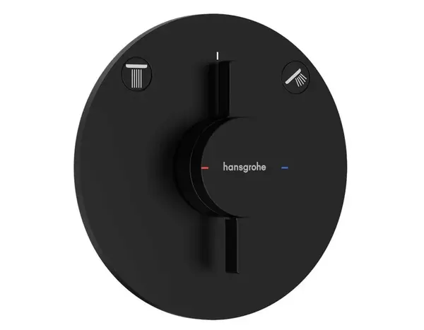 Hansgrohe DuoTurn S - Baterie pod omítku, pro 2 spotřebiče, matná černá 75418670