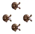 RAV Slezák Morava - Baterie pod omítku, pro 2 spotřebiče, 4-otvorová instalace, s tělesem, mosaz MK186KSM