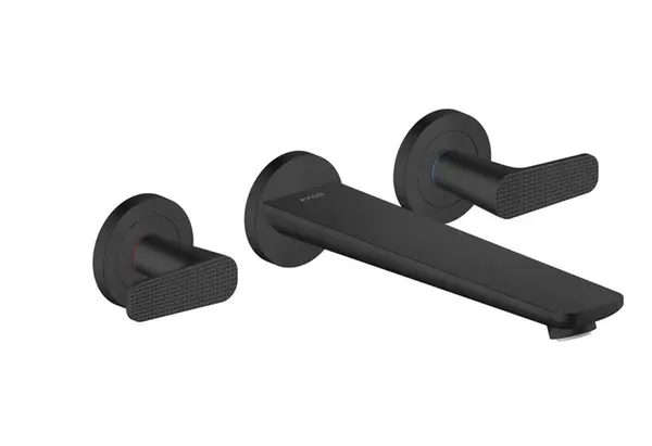 Axor Citterio C - Vanová baterie pod omítku, 3-otvorová instalace, matná černá 49483670