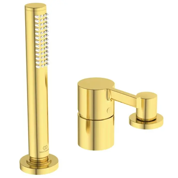 Ideal Standard Joy - Baterie na okraj vany, 3-otvorová instalace, Brushed Gold BC788A2
