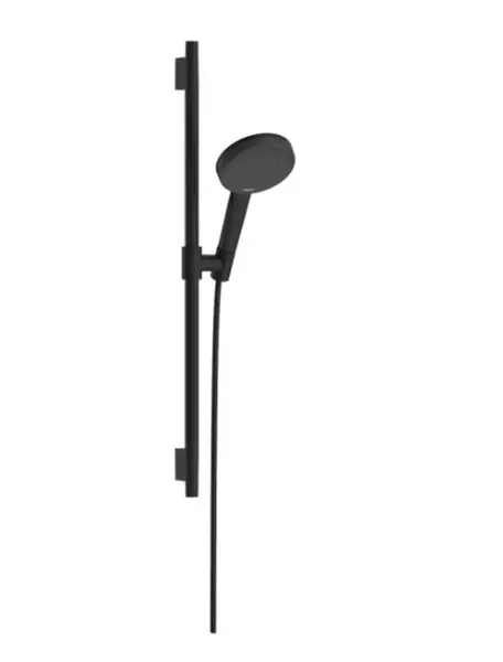 Hansgrohe Raindance Alive Select S - Set sprchové hlavice, tyče a hadice, 3 proudy, EcoSmart, matná černá 24602670