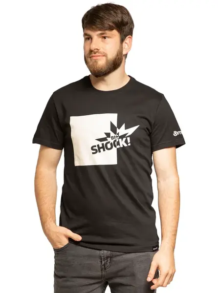 Meatfly tričko Big Shock White / Black | Černá | Velikost XS | 100% bavlna