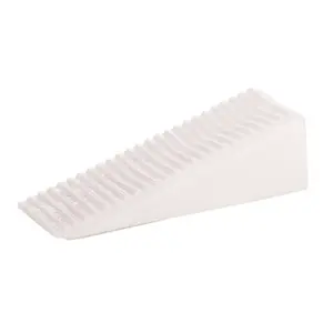 Klín dveřní, 15,5 x 55x 19 mm, plast, bílý
