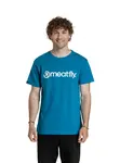 Meatfly pánské tričko MF Logo Funky Blue | Modrá | Velikost L | 100% bavlna