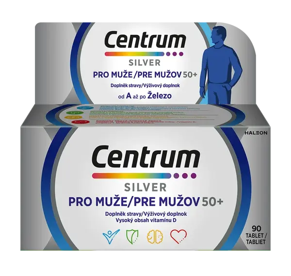 Centrum multivitamín pro muže 50+ 90 tablet