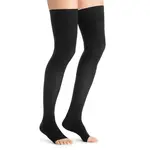 JOBST Opaque I.KT punčochy stehenní bez špičky s lemem, velikost III černá