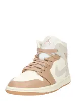 Jordan Nízke tenisky 'Air Jordan 1'  svetlohnedá / sivá / biela