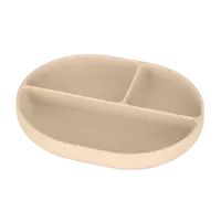 PETITE&MARS Talířek silikonový dělící oválný Take&Match Desert Sand 6m+