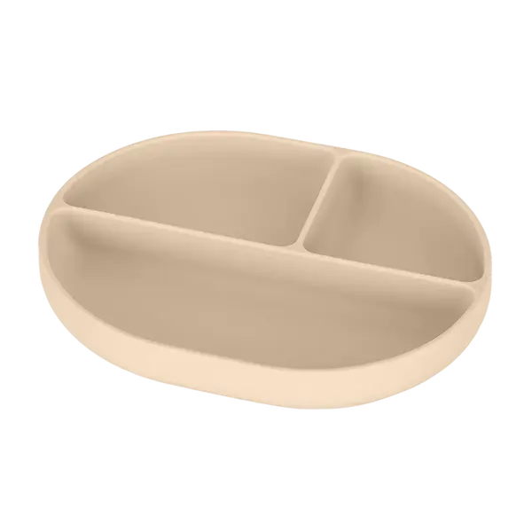 PETITE&MARS Talířek silikonový dělící oválný Take&Match Desert Sand 6m+