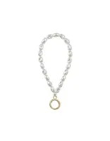 Korálkový přívěšek na ruku pro telefony se zadním krytem, perlová