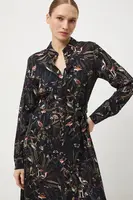 Šaty Medicine černá barva, midi