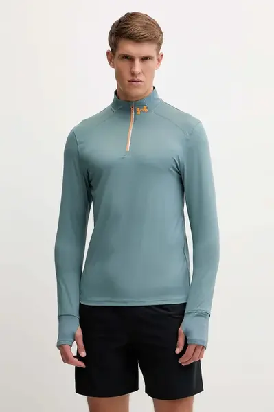 Joggingová mikina Under Armour Qualifier šedá barva, hladká