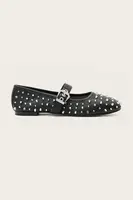 Kožené balerínky AllSaints Holly Stud Shoe