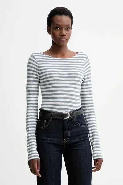 Bavlněné tričko s dlouhým rukávem Marc O'Polo