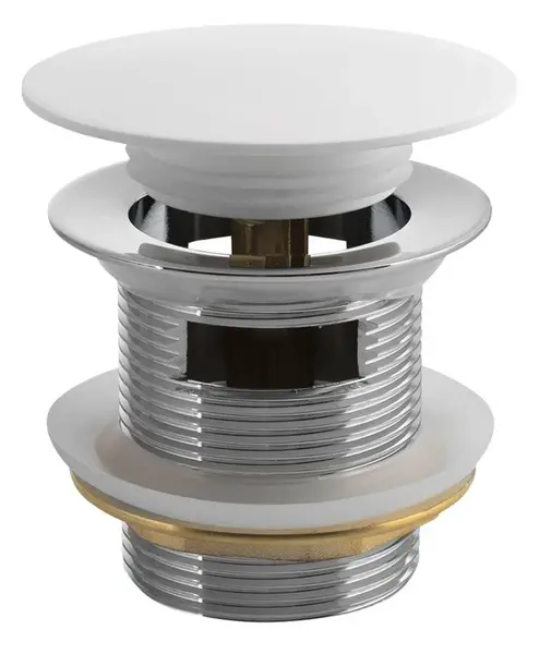 Polysan Príslušenstvo - Vaňová výpusť, ClickClack, matná biela 72195