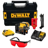 DeWALT Príslušenstvo - 10,8 V AKU krížový laser, dosah 50 m, s príslušenstvom, 1x aku 2,0 Ah XR, nabíjačka DCE0822D1R