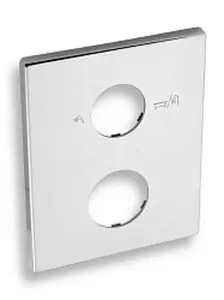 Novaservis Podomietkové boxy - Krycia rozeta na základné podomietkové teleso s prepínačom, chróm KRYT0050RC,0