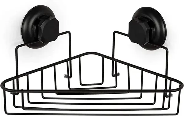 Compactor Bestlock - Rohová drôtená polička, čierna RAN9778