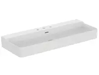 Ideal Standard Conca Ceram - Umývadlo, 120x45 cm, s prepadom, 3 otvory na batériu, biela T380401